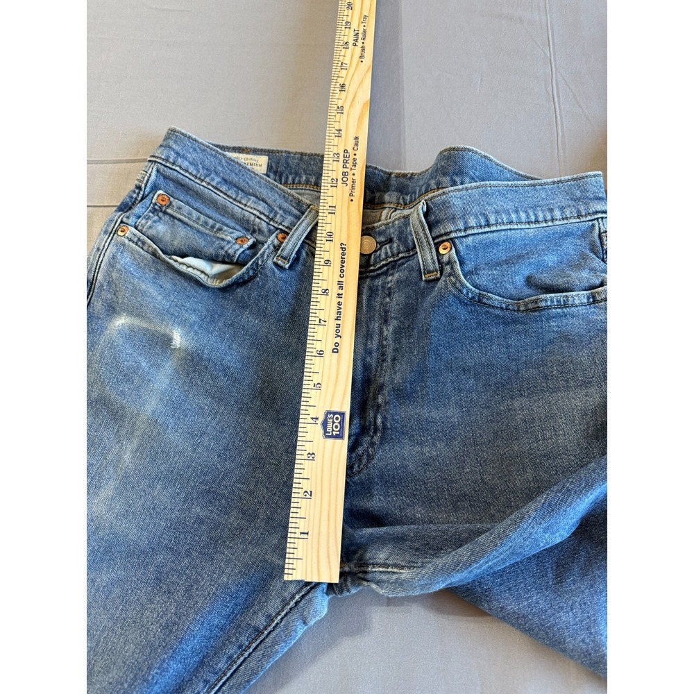 Levis 514 Straight Jeans Mens 34x32 (Actual 34x29) Blue Mid Rise Regular Fit - Picture 7 of 16